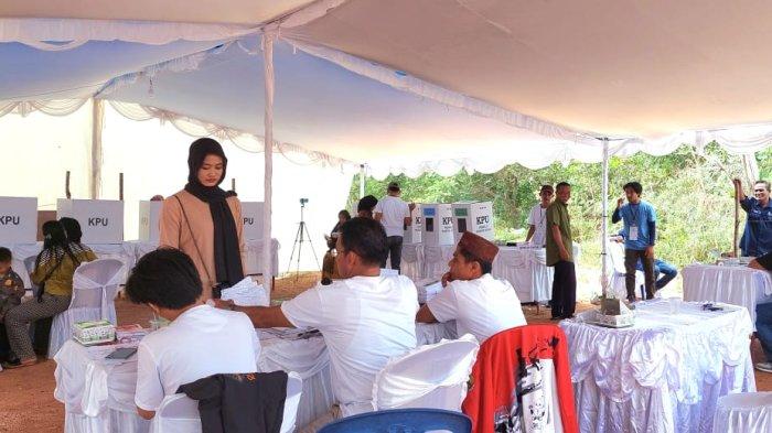 Simulasi Pemungutan Suara, Ratusan Warga Bangka Selatan Lakukan Pencoblosan Pemilu