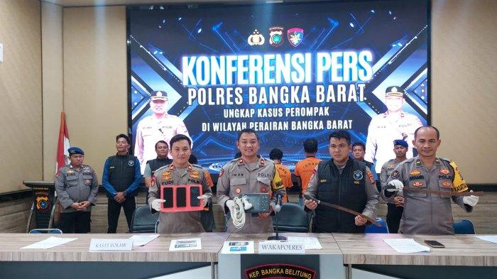 Kawanan Bajak Laut, Rompak Kapal Nelayan Ditangkap Polisi di Perairan Tempilang