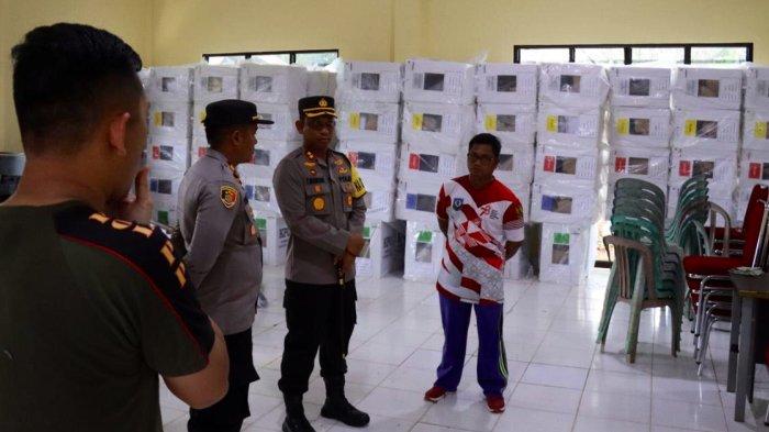 Amankan Pergeseran Logistik Pemilu, Polres Bangka Selatan Cek Gudang PPK