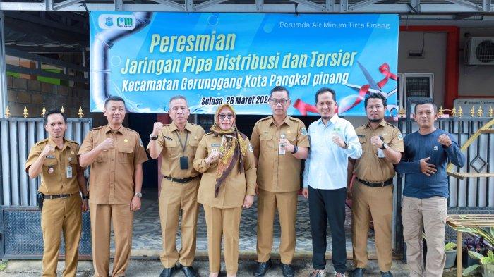 Perumdam Tirta Pinang Resmikan Jaringan Pipa Distribusi dan Tersier di Kecamatan Gerunggang