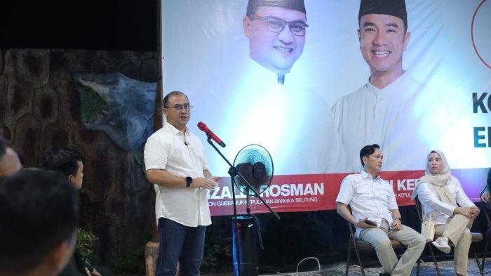 Cagub Babel Erzaldi Rosman Ajak Semua Pihak Jaga Kondusifitas dalam Pelaksanaan Pilkada 2024