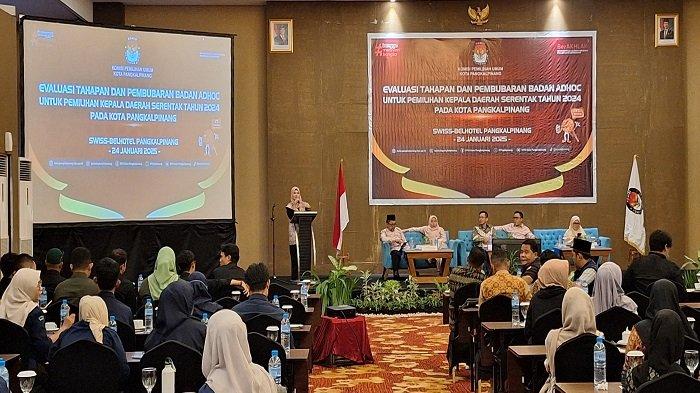 KPU Pangkalpinang Evaluasi Badan Adhoc untuk Persiapan Pilkada Ulang 2025