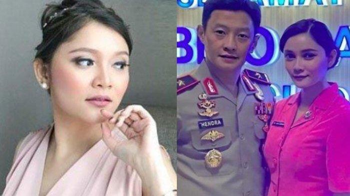 BERSAMA ISTRI -- (kiri) Seali Syah // (kanan) Seali Syah bersama Hendra Kurniawan || Seali Syah mengungkapkan suaminya, Hendra Kurniawan, batal dipecat dari anggota Polri, sang suami hanya dihukum demosi