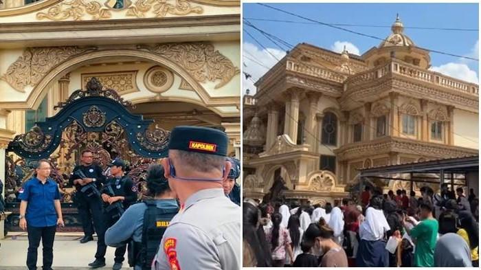 RUMAH M EWAH DIGELEDAH - Rumah milik Haji Sutar di Desa Tulung Selapan Ilir, Kecamatan Tulung Selapan, Kabupaten Ogan Komering Ilir, saat digeledah BNN RI terkait dugaan aliran dana dari narapidana Nusakambangan, Kamis (31/7/2025). Haji Sutar selama ini dikenal warga sebagai sosok 'orang kaya' oleh warga sekitar. 