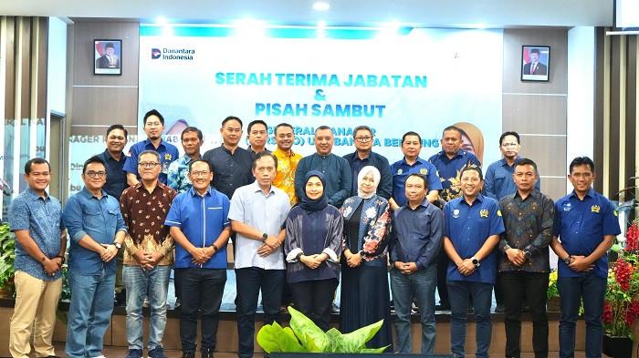 FOTO BERSAMA -- Jajaran Forkopimda dan Pimpinan Instansi Vertikal/BUMN Wilayah Bangka Belitung berfoto bersama dalam acara ramah tamah pisah sambut General Manager PLN UIW Babel