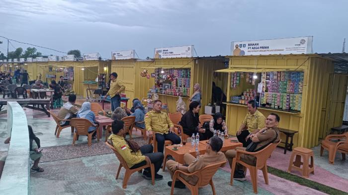 Peresmian 15 Both container kepada Pemkab Bangka Barat dari PT AEGA Prima melalui program PPM, di Kawasan Wisata Bozem Kampung Iklim Teluk Rubiah Mentok,Senin (1/9/2025)