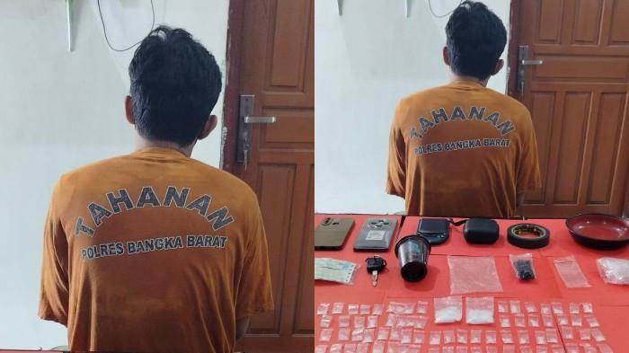 Modus Baru Pengedar Narkoba di Mentok Terbongkar, Sebar Paket Sabu ke 14 Titik, Gagal Kelabui Polisi - Bangkapos.com