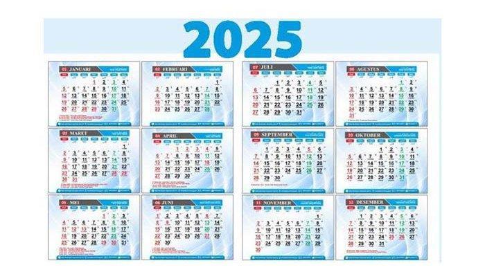Kalender 2025: Libur 4 Hari Beruntun di Akhir Tahun, Catat Tanggalnya