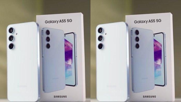 HARGA SAMSUNG GALAXY- Berikut spesifikasi unggulan dan harga HP Samsung A55 5G yang sudah turun Rp 5 Jutaan di September 2025.  Ilustrasi Samsung A55 5G terbaru dilansir dari YouTube GadgetIn, Jumat (12/9/2025).