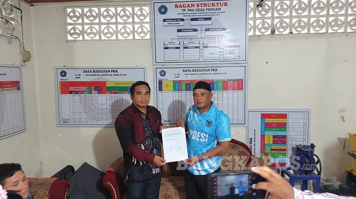 Puluhan Warga Datangi Kantor Desa Pergam Bangka Selatan Terkait Permasalahan Lahan