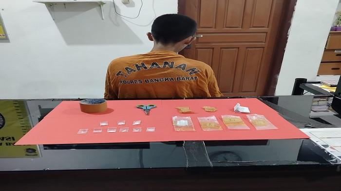 Remaja di Mentok Jadi Pengedar Sabu, Polisi Amankan 3,73 Gram Barang Bukti
