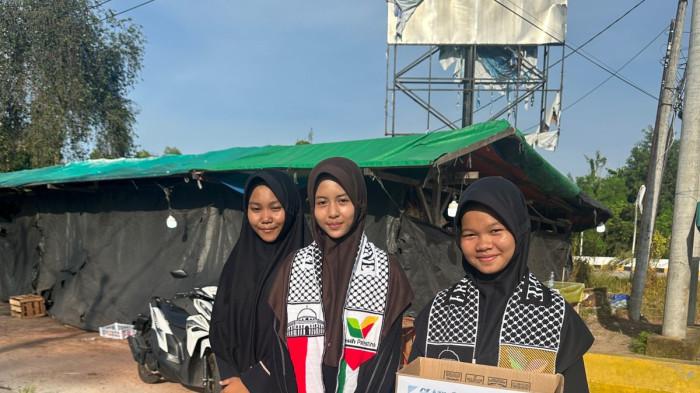 AKSI BELA PALESTINA - Aksi Donasi bela Palestina di Bangka Tengah