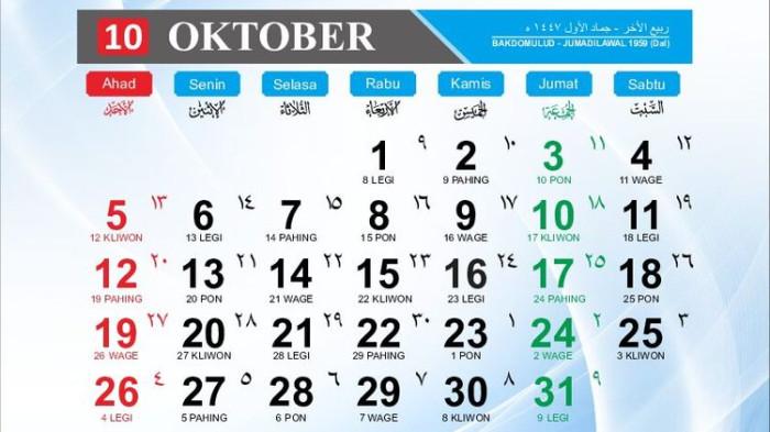 Kalender 2025: Momen 2 Hari Penting 27 Oktober, Lengkap Sisa Tanggal Merah di Akhir Tahun
