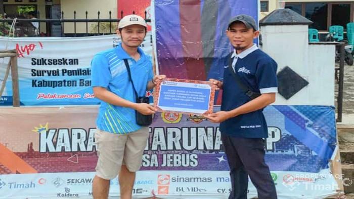 PT Timah Dukung Turnamen Sepak Bola Karang Taruna Jebus Cup I se-Bangka Belitung