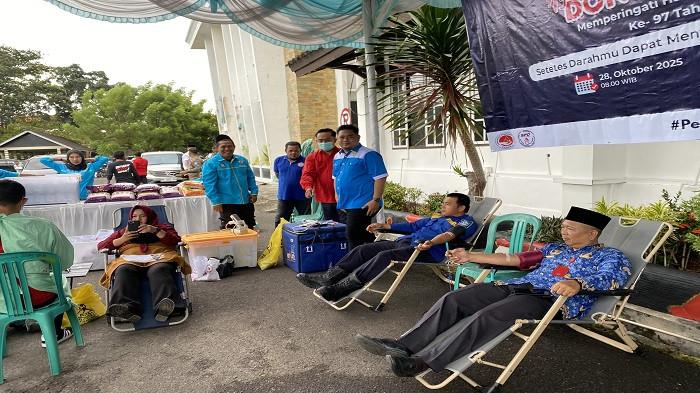 KNPI Bangka Gandeng PMI Gelar Donor Darah di Peringatan Hari Sumpah Pemuda 2025