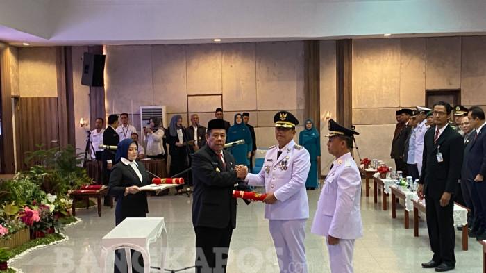 Fery Insani dan Syahbudin Resmi Dilantik Jadi Bupati dan Wakil Bupati Bangka Periode 2025-2030