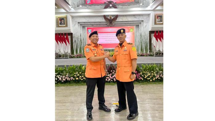 ROTASI -- Upacara serah terima dan pengambilan sumpah jabatan, Kakansar Pangkalpinang di Gedung Basarnas, Kamis (13/11/2025).