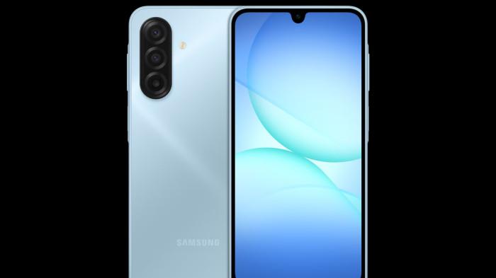 HARGA HP SAMSUNG - Harga HP Samsung Galaxy A17 LTE membawa tiga kamera belakang, termasuk kamera utama 50 megapiksel.