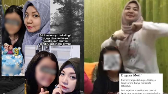 ANAK HABISI IBUNYA - Kolase potret Faizah Soraya dan putri kandungnya yang diduga pelaku yang menghabisi ibunya sendiri.