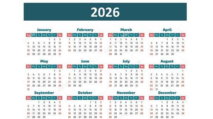 Kalender 2026 Lengkap Daftar Tanggal Merah dan 14 Momen Long Weekend