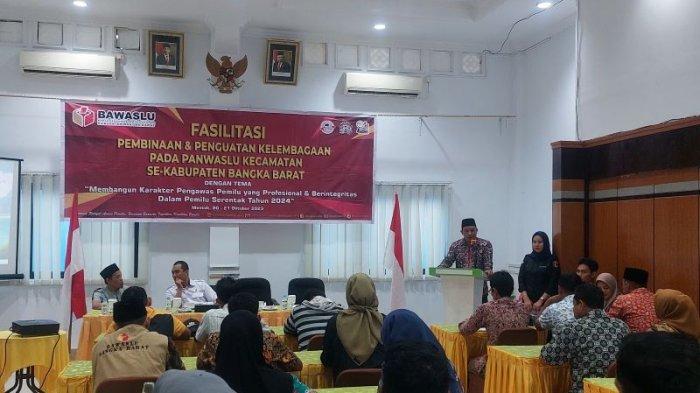Bawaslu Bangka Barat Gelar Kegiatan Fasilitasi dan Penguatan Kelembagaan ke Panwaslu Kecamatan