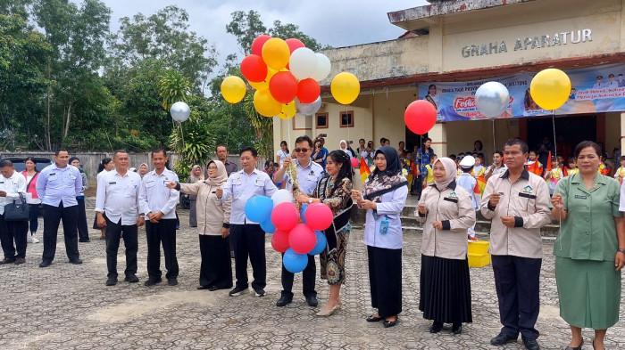 Mars PAUD Bangka Barat Bergema di Festival Anak di Gedung Graha Aparatur
