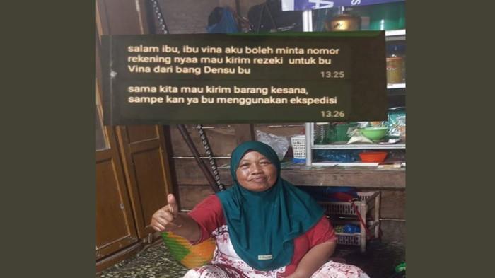 Sosok Ibu Vina Tetangga Melda Safitri Kini Dapat Hadiah Umrah dari Shella dan Uang dari Densu