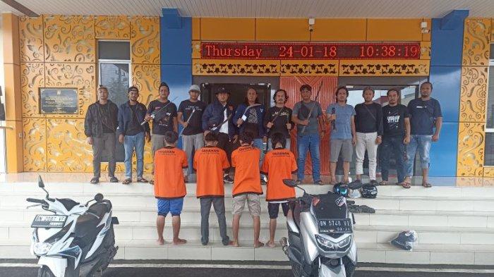 Ngeri! Penyerangan Terhadap Resi Dilakukan Secara Acak, 4 Pelaku Diringkus, Buser Naga Kejar 1 DPO