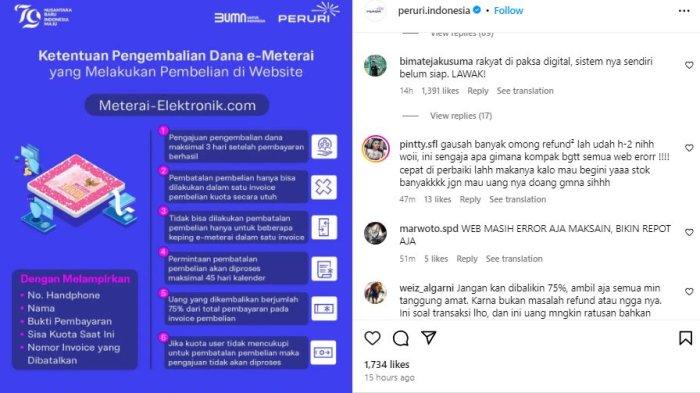 Peruri Ramai Diprotes Soal Pembelian E-Materai yang Bermasalah, Ini Link Pembelian E-Materai Resmi