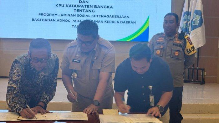 Pemkab Bangka Bayarkan Iuran BPJS Ketenagakerjaan untuk Lindungi 4.645 Pekerja Adhoc di Pilkada
