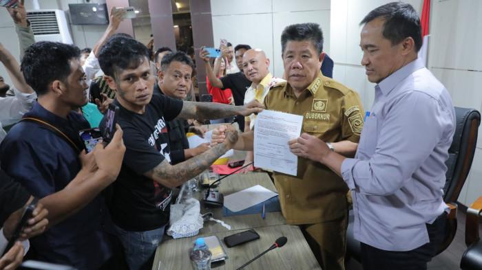 Temui Gubernur Aliansi Penambang Rakyat Sepakat Batal Demo 6 November, PT Timah Diminta Tepati Janji