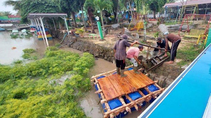 Sumber Air Baku Kolong Bacang Habis, Perumdam Tirta Pinang Pasang Pompa Intake di Kolong Wisata