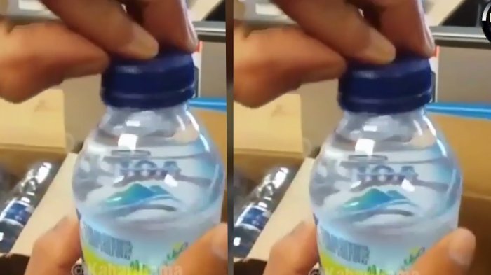 Lihat Video Ini, Banyak Netizen Ternyata Langsung Cek Botol Air Mineral, Ternyata ini yang Terjadi