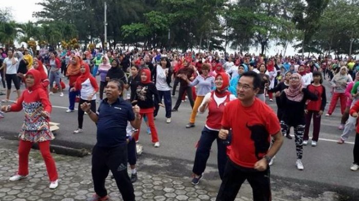 Senam Zumba Bukti Babel Rumah Kite Peduli