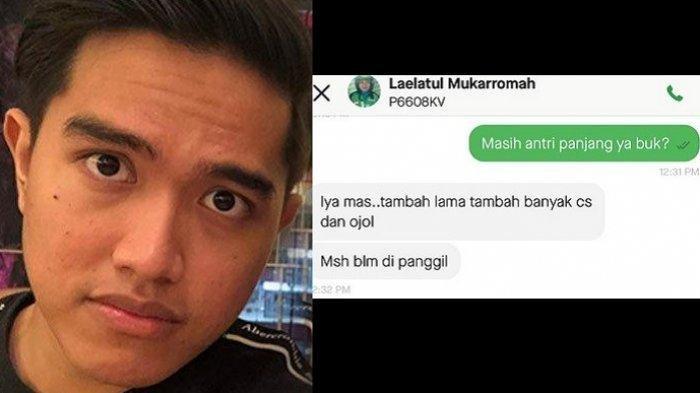 Isi Chat Driver Ojol Wanita dengan Kaesang Pangarep Viral, Driver ini Minta Putra Jokowi 'Sabar Mas'