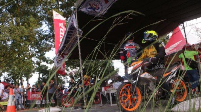 Honda Extream Dragbike Meriah! Honda Sonic Standart Pabrik Raih 10 Detik di Lintasan 201 Meter