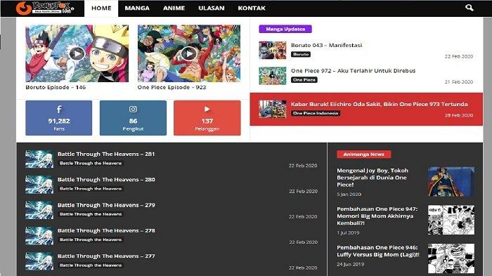 Link Baca Manga Komik One Piece Hingga Boruto di 6 Situs Ini Lengkap Ini