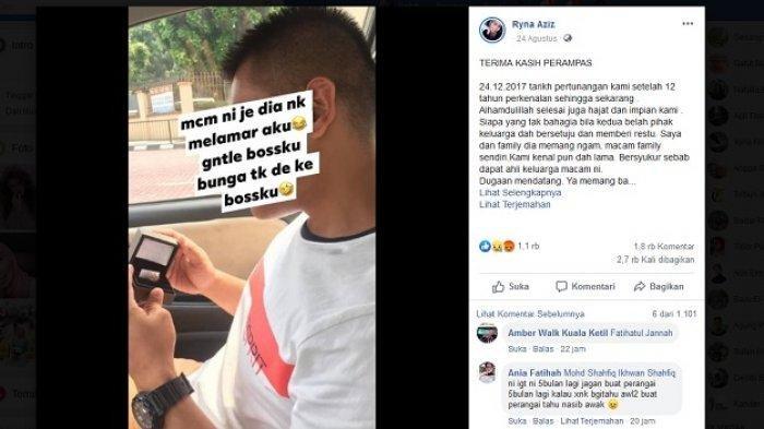 'Terima Kasih Perampas' Viral di Facebook, Isinya Curhat Ryna Aziz Soal Kekasih Terjerat Selingkuh