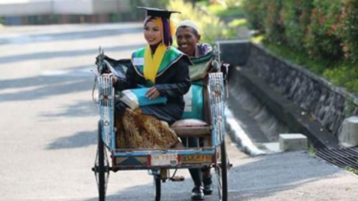 Pernah Populer di tahun 2014, Begini Nasib Wisudawan Terbaik Anak Tukang Becak,