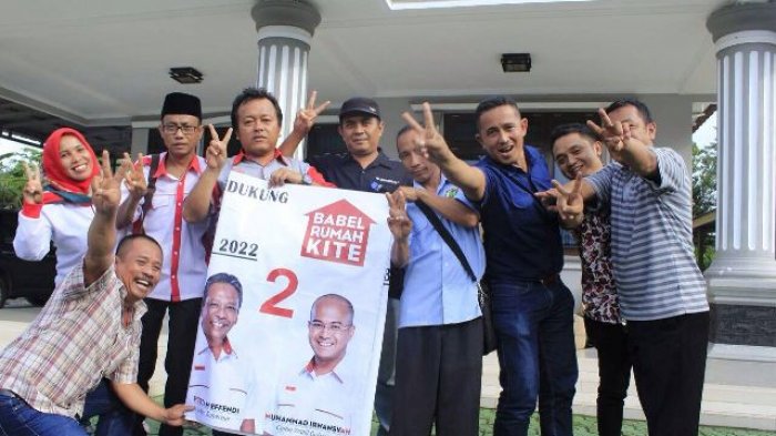 Sopir Angkutan Terminal Bandara Depati Amir Deklarasi Dukung Rustam - Irwansyah