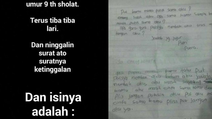 Jadi Viral, Surat Cinta Milik Anak 9 Tahun Ini Beredar, Isinya Bikin Ngelus Dada