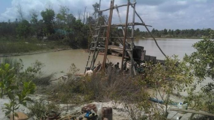 TI Apung Rajuk Tower Rambah Area Persawahan di  Eks Tambang Timah Sinar Jaya Jelutung