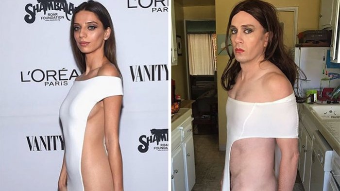 Bikin Perut Keram, Aktor Ini Tiru Busana Mewah Artis Ternama dengan Budget Minim, Ini Penampakannya