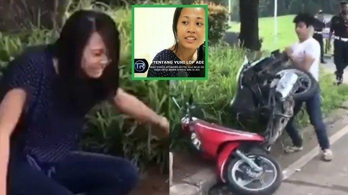 Jadi Artis Dadakan Gegera Video Viral, Pacar Pengendara yang Rusak Motor Malah Curhat Soal Nikah