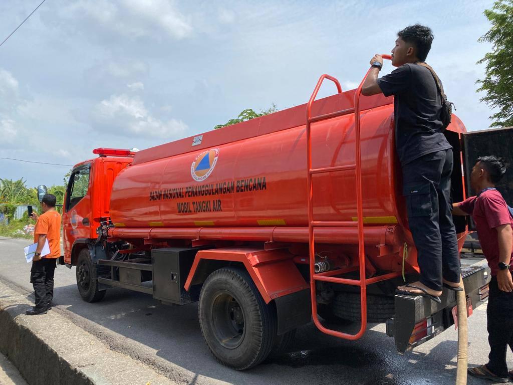 Demi Bantu Warga, BPBD Pangkalpinang Cari Sumber Air Baru, Manfaatkan Air Kolong Nanda