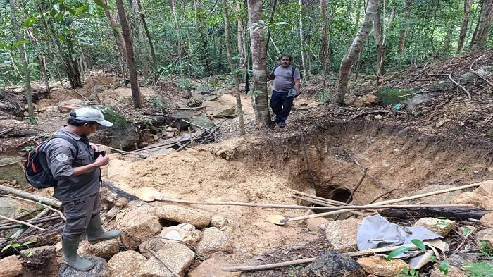 Tambang Timah Ilegal Rusak Tahura Bukit Menumbing, Hutan Konservasi Ikon Bangka Barat Terancam
