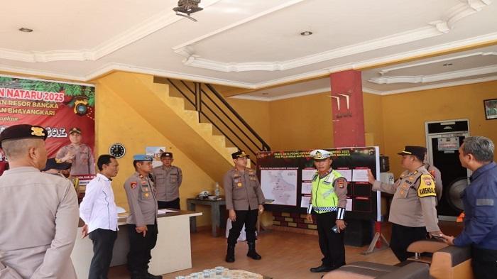 Kapolres Bangka Tinjau Kesiapan Pos Nataru, Pastikan Pelayanan Optimal untuk Masyarakat