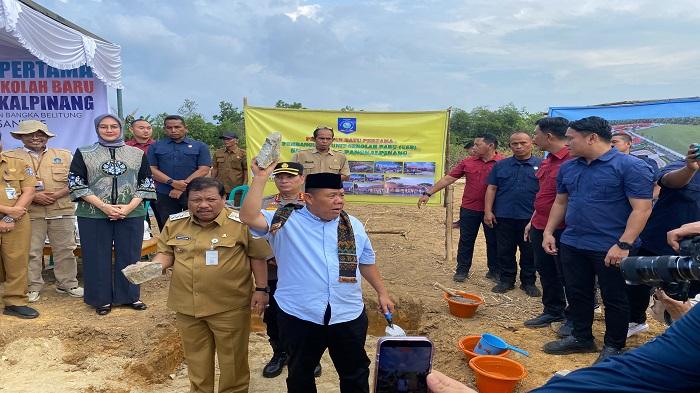 Usai Bangun SMA, Gubernur Berharap Bisa Bangun SMP Baru di Kelurahan Air Kepala Tujuh - Bangkapos.com