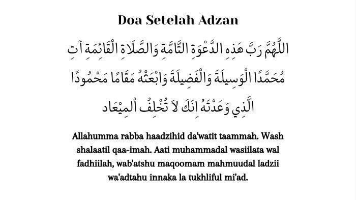 Bacaan Doa Setelah Adzan Lengkap Artinya - Bangkapos.com