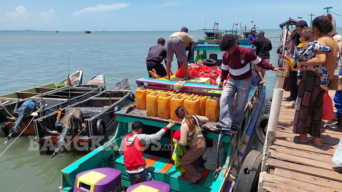 Dermaga Marzuki Kabupaten Bangka Selatan Masih jadi Jalur Mudik Favorit ke Sumatera Selatan